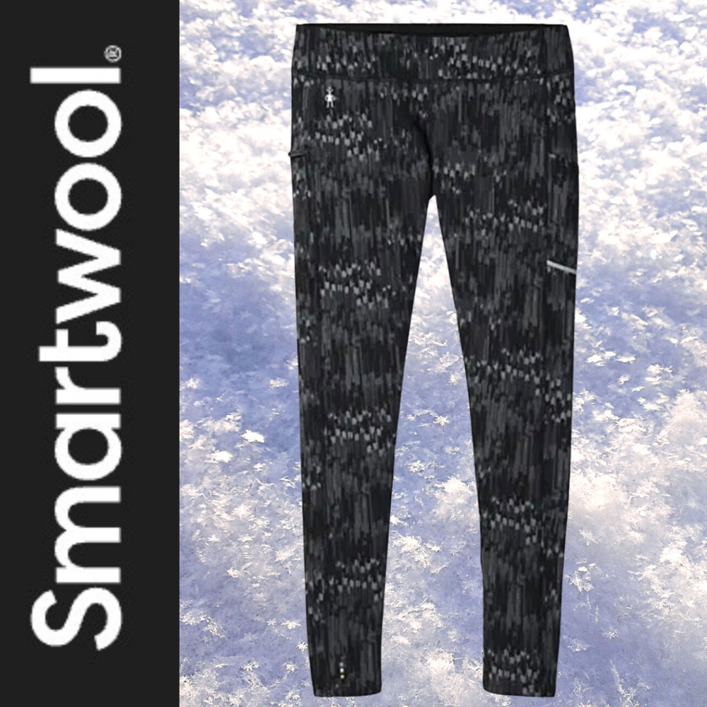 Smartwool PhD Print Leggings Merino Wool Blend Tights Base Layer Size XS